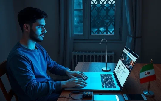 Iranian man using Bitcoin hardware wallet for self-custody during Iran-Israel conflict financial protection