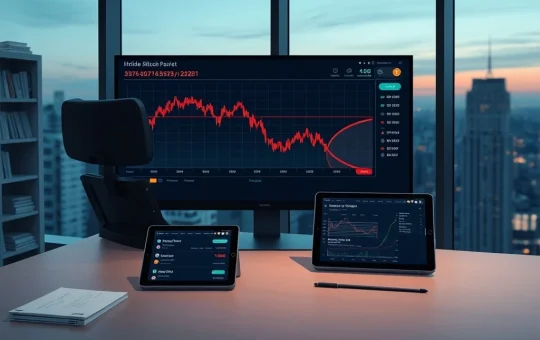 Jane Street Bitcoin manipulation fears as $19 million in BTC hits cryptocurrency exchanges, shown on a trading desk monitor.