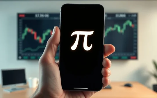 Kraken exchange listing Pi Network's PI coin ahead of Pi Day 2026 on a smartphone interface.
