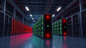 Bitcoin mining facility where Marathon Digital operates, representing corporate cryptocurrency treasury management.