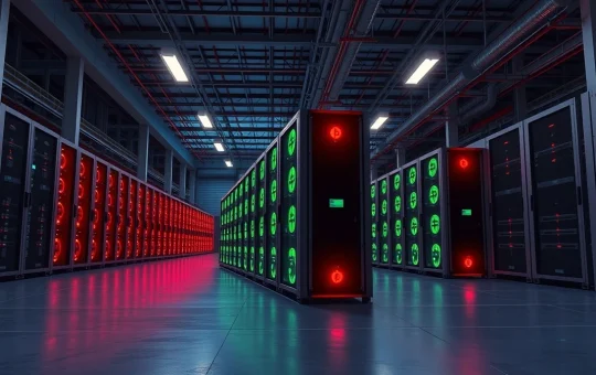 Bitcoin mining facility where Marathon Digital operates, representing corporate cryptocurrency treasury management.