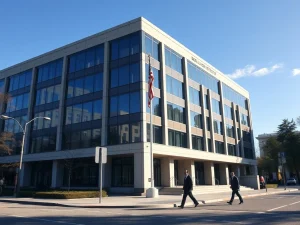 US Bureau of Labor Statistics headquarters where critical CPI inflation data is compiled and released monthly.