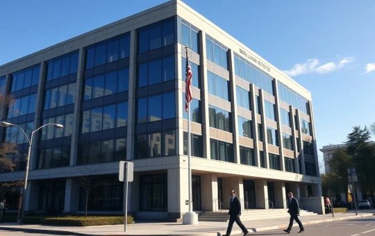 US Bureau of Labor Statistics headquarters where critical CPI inflation data is compiled and released monthly.