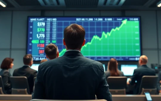 Financial chart showing a $521 million crypto ETF inflow surge on a trading floor screen.