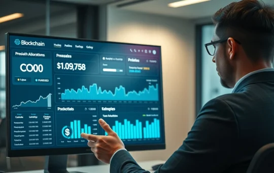Analyst reviews Mutuum Finance MUTM token presale data on digital dashboard.