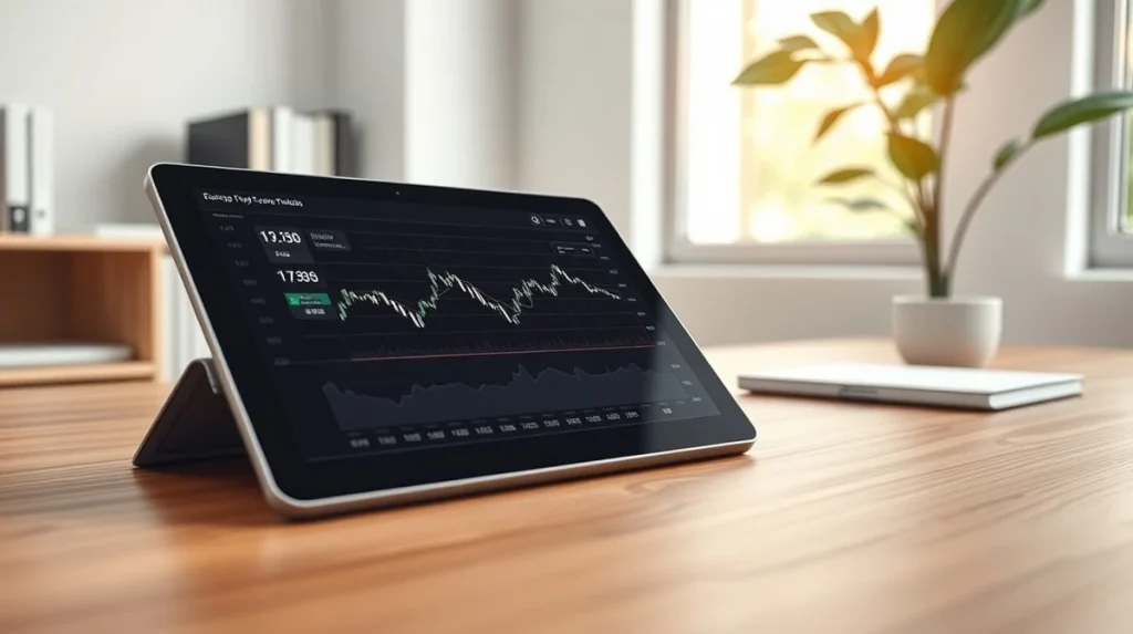 Financial data dashboard analyzing Mutuum Finance and cryptocurrency market trends for investment context.
