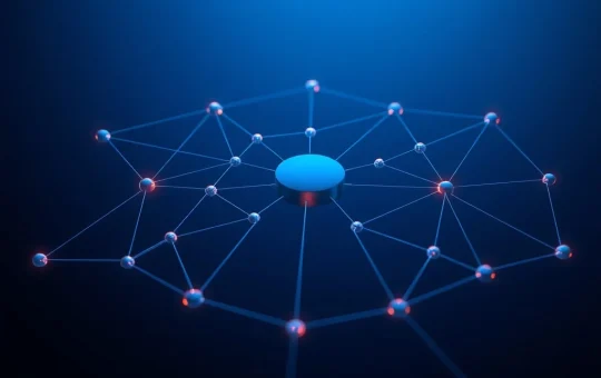 Near Protocol blockchain network visualization for NEAR cryptocurrency price prediction analysis