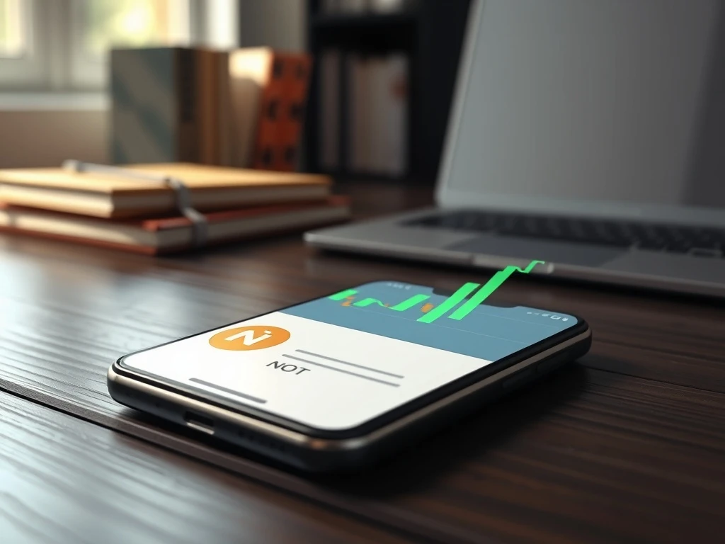 Notcoin price prediction analysis showing cryptocurrency charts on smartphone screen for 2026-2030 forecast