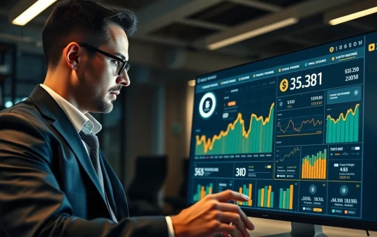 Analyst reviews Pepeto presale fundraising data on a digital dashboard.