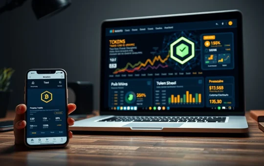 Professional investor analyzing the Pepeto crypto token presale dashboard on a digital screen.