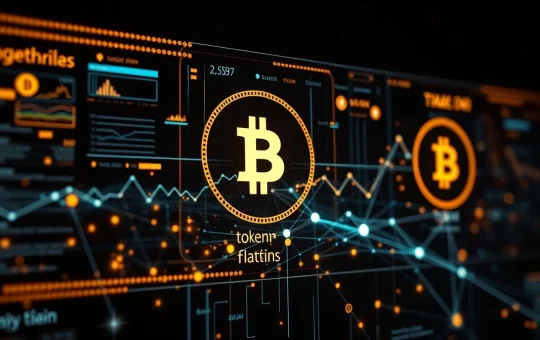 Editorial image of digital tokens and blockchain visualization for Pepeto presale news.