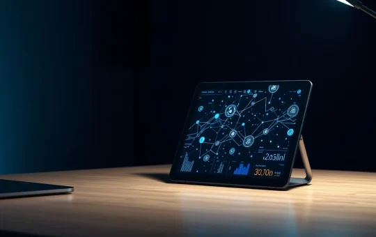 Analytics dashboard showing cryptocurrency presale fundraising data and token metrics.