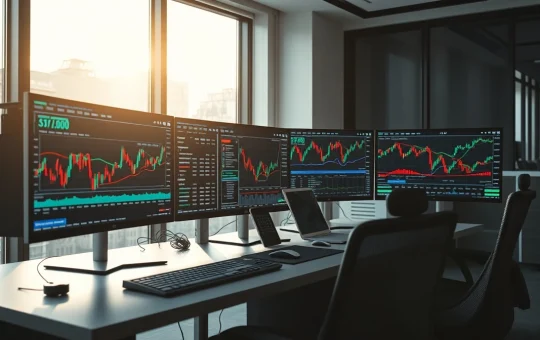 Cryptocurrency trading desk showing blockchain data and price charts for Pepeto, XRP, and Cardano.
