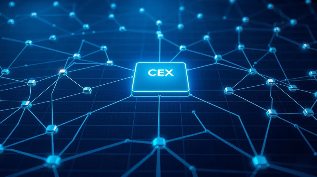 Diagram illustrating Polygon's staking concentration problem with a dominant central exchange node.