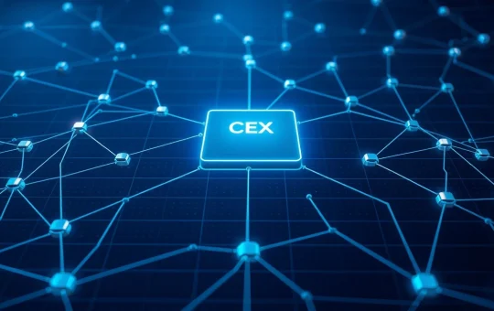 Diagram illustrating Polygon's staking concentration problem with a dominant central exchange node.