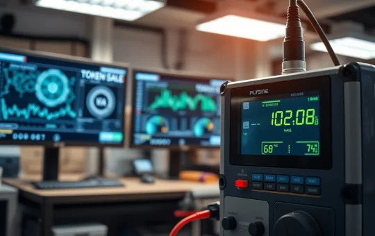 High-precision electronic testing equipment in a lab, relevant for blockchain and crypto presale system accuracy.
