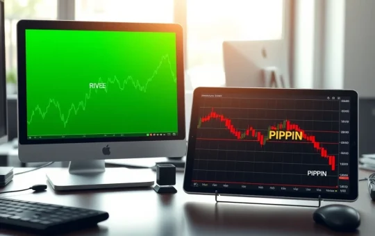 River cryptocurrency chart surges while PIPPIN crashes in dramatic market divergence