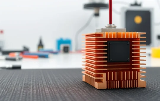 Advanced semiconductor laser diode on a copper heat sink for data center and photonics thermal management.