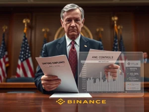 U.S. senator calls for Binance investigation over sanctions and money laundering concerns during congressional proceedings.