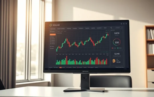 Analytical dashboard showing Solana and cryptocurrency market price charts for financial news analysis.