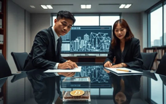 South Korean prosecutors reviewing evidence in a Bitcoin phishing asset seizure case.