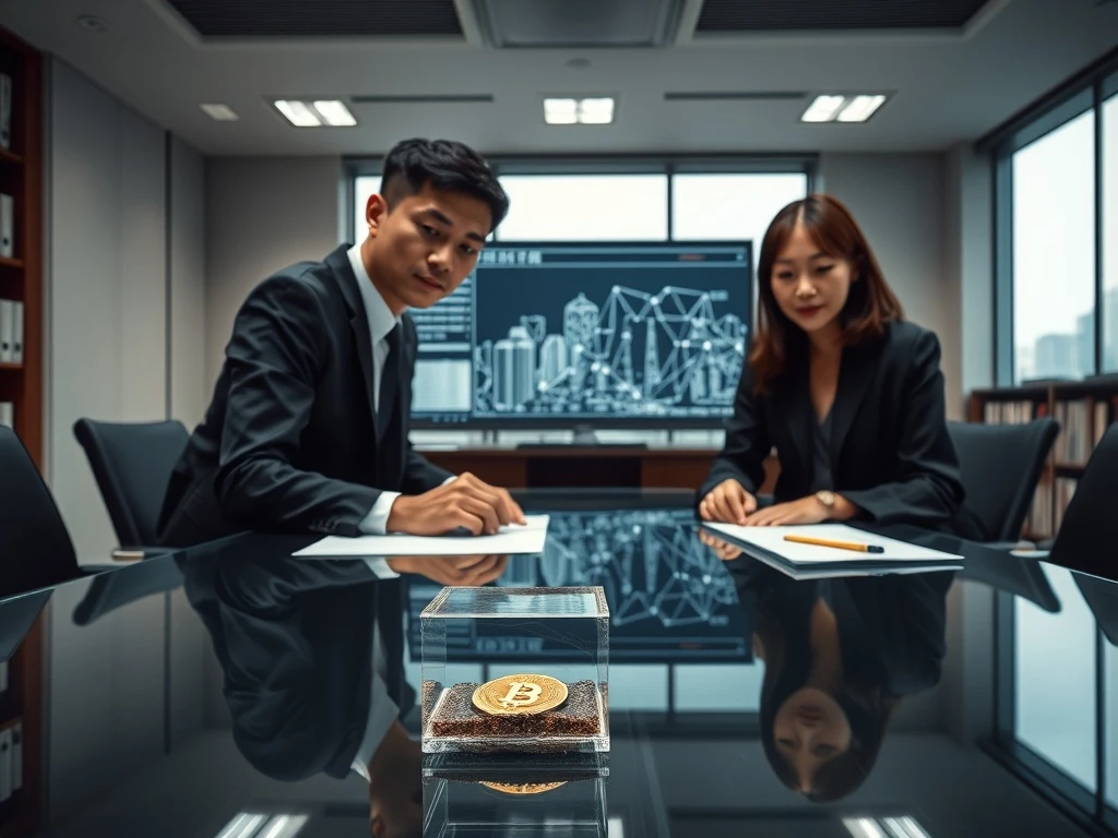 South Korean prosecutors reviewing evidence in a Bitcoin phishing asset seizure case.