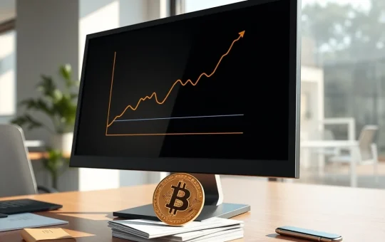 STRC dividend hike funds Strategy's ongoing Bitcoin acquisition strategy, shown through financial charts and a symbolic coin.