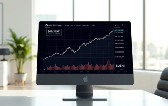 SushiSwap SUSHI token price prediction chart showing future forecast and analysis for 2026 to 2030.