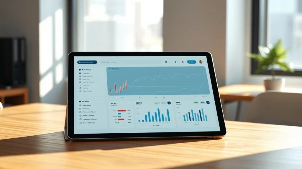 Digital investment dashboard showing cryptocurrency market data analysis for Taurox and Cardano