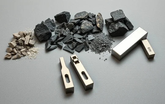 Tungsten ore and metal samples illustrating the industrial material behind the 600% price surge