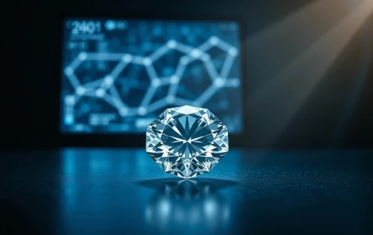 Certified diamond tokenized on XRP Ledger in UAE's record $280 million Billiton deal.