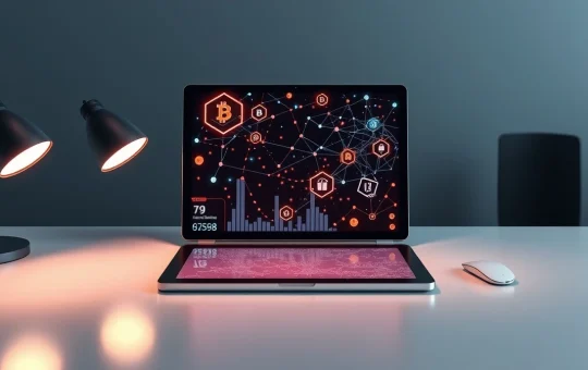 Blockchain and token visualization for the Uncle Brown crypto presale launch.