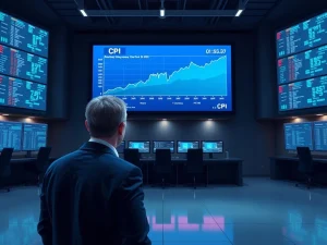 Real-time economic data visualization screen showing US CPI inflation metrics ahead of the critical August 2026 report release.