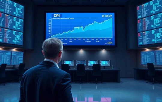 Real-time economic data visualization screen showing US CPI inflation metrics ahead of the critical August 2026 report release.