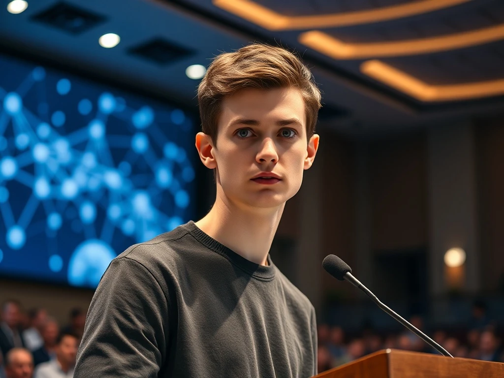 Vitalik Buterin speaking about sanctuary tech for CryptoNewsInsights and digital privacy protection