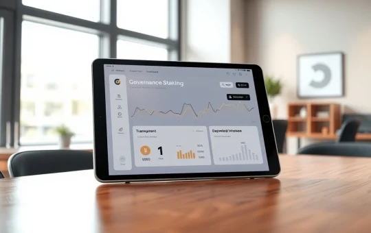 WLFI governance staking and USD1 stablecoin incentives dashboard on a financial tablet interface.