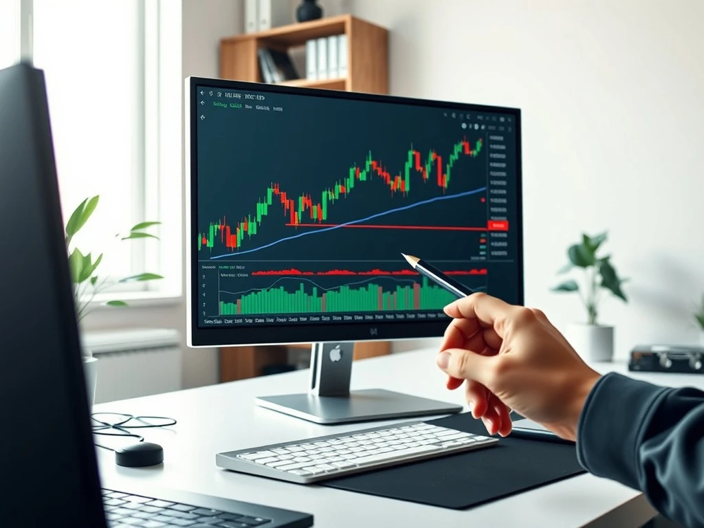 Analyst workstation showing the XRP price chart pattern signaling a potential rally.