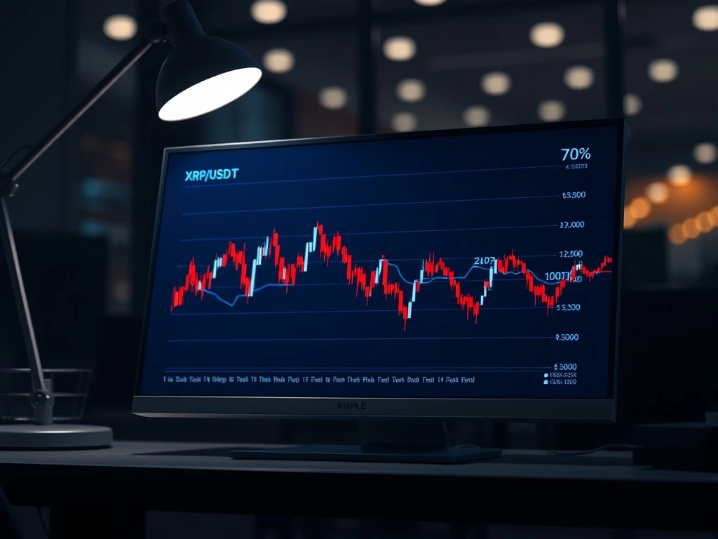 Analysis of XRP price chart and extreme negative funding rates on Binance cryptocurrency exchange.