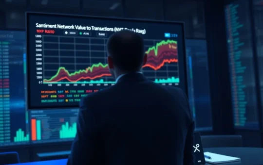 Professional trader analyzing XRP's surge on the Santiment NVT Ratio liquidity chart.