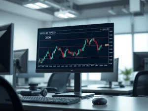 XRP price prediction analysis chart showing critical Fibonacci retracement levels between $1.30 and $1.05 on trading terminal