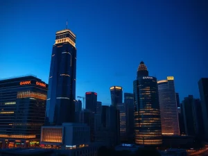 Global financial hub representing XRP's institutional adoption in cross-border payments.