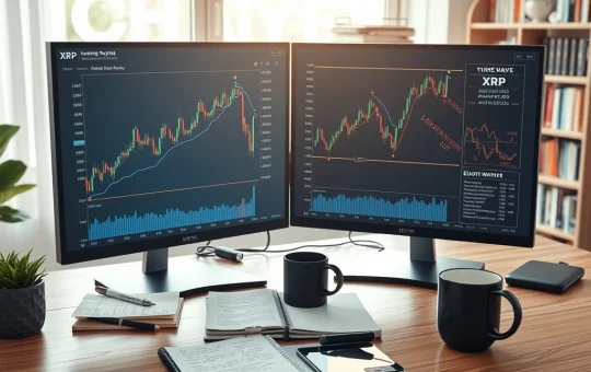 XRP price chart analysis showing triangle breakout pattern with Elliott Wave annotations for cryptocurrency technical analysis