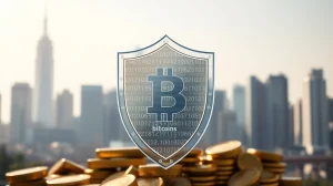 Zcash privacy technology represented as shield protecting Bitcoin and gold market assets