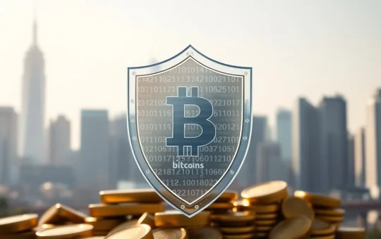 Zcash privacy technology represented as shield protecting Bitcoin and gold market assets