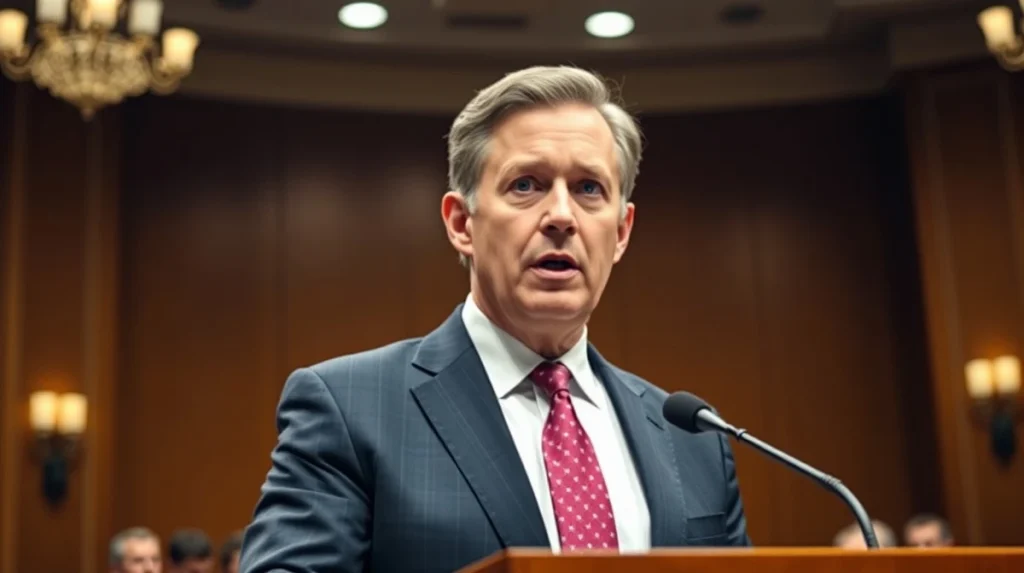 Financial strategist Keith Bessent urges Congress to approve cryptocurrency regulation legislation.