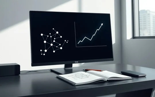 Analytical comparison of the BFX crypto presale and Polkadot network data on a computer screen.