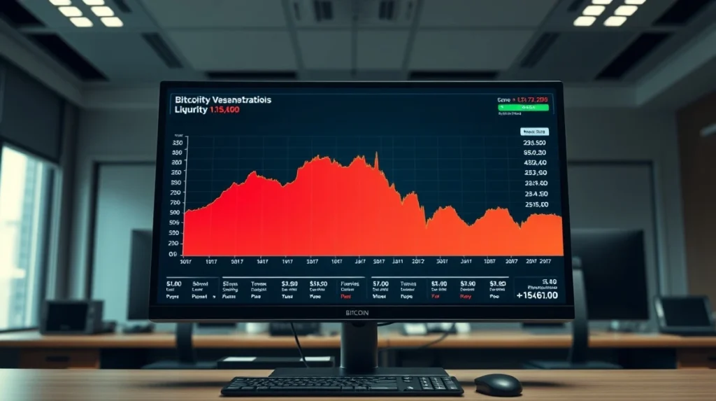 Analysis of Bitcoin's price heatmap showing liquidity concentration and key support levels.