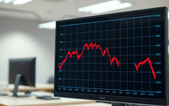 Breaking news on Bitcoin price drop and cryptocurrency market sell-off.