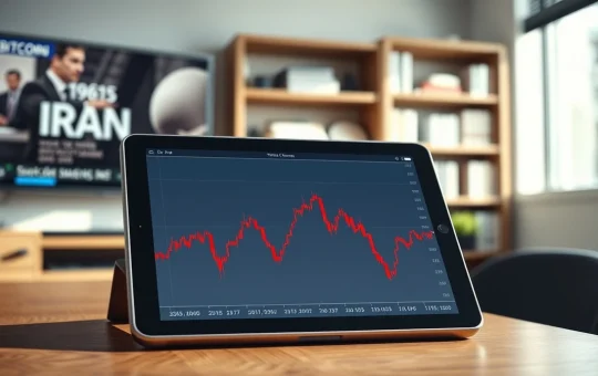 Bitcoin price chart analysis during Iran geopolitical tensions in 2026.