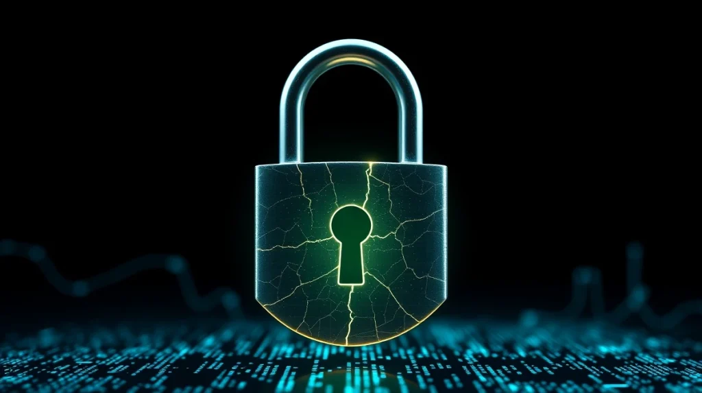 Concept of Bitcoin's quantum computing security and the debate over cryptographic defense strategies.